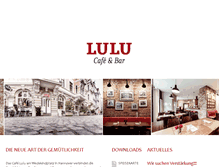 Tablet Screenshot of cafe-lulu.com
